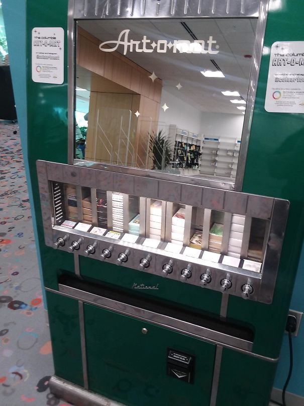 My Local Library Has A Mini Art Vending Machine