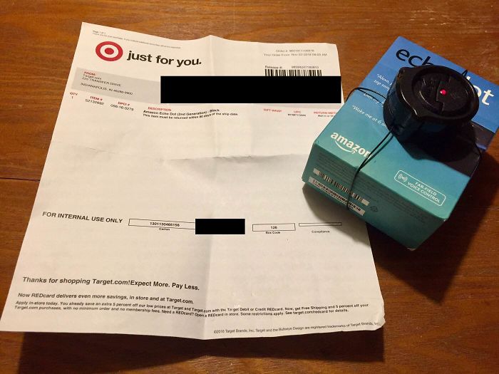 Target Sent Me My Order With A Security Alarm On It. And It’s Blinking