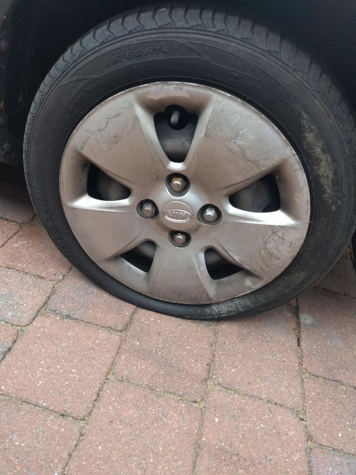 Got A Flat Tire Last Night Over The Christmas Holidays, Nowhere Is Open To Fix It