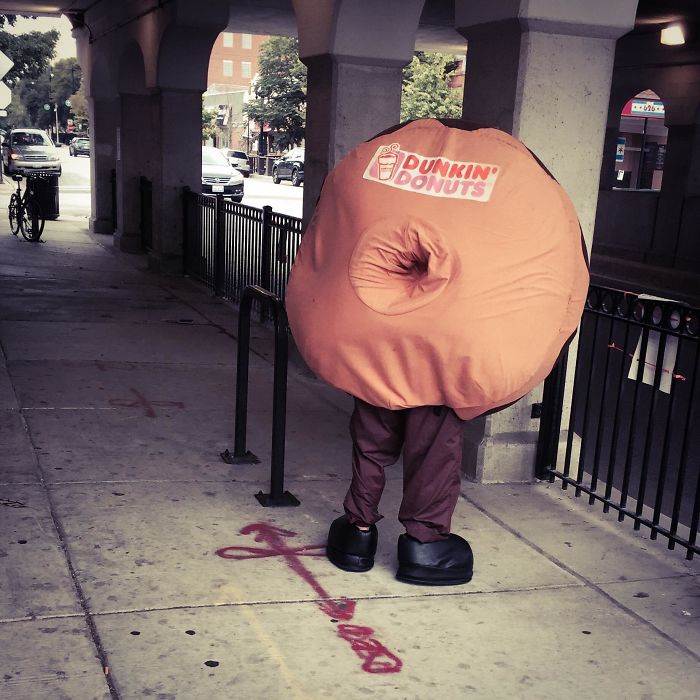 The Backside Of This Donut Costume