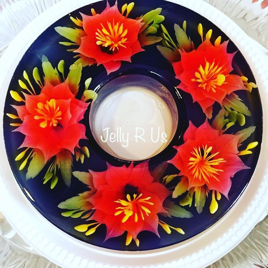 I Ventured Into 3 D Jelly Art After My Children Requested The Nicest Nut Free / Allergy Cake For Their Special Day.