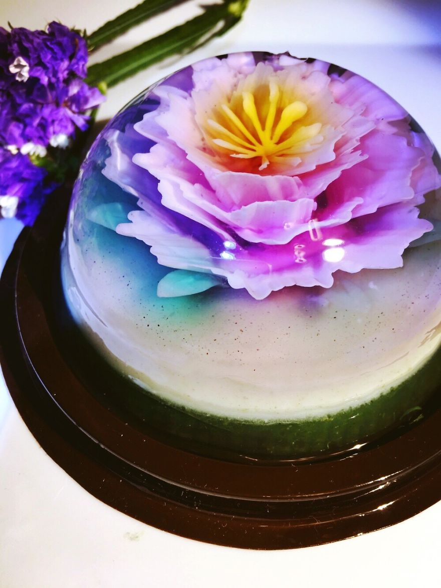 I Ventured Into 3 D Jelly Art After My Children Requested The Nicest Nut Free / Allergy Cake For Their Special Day.