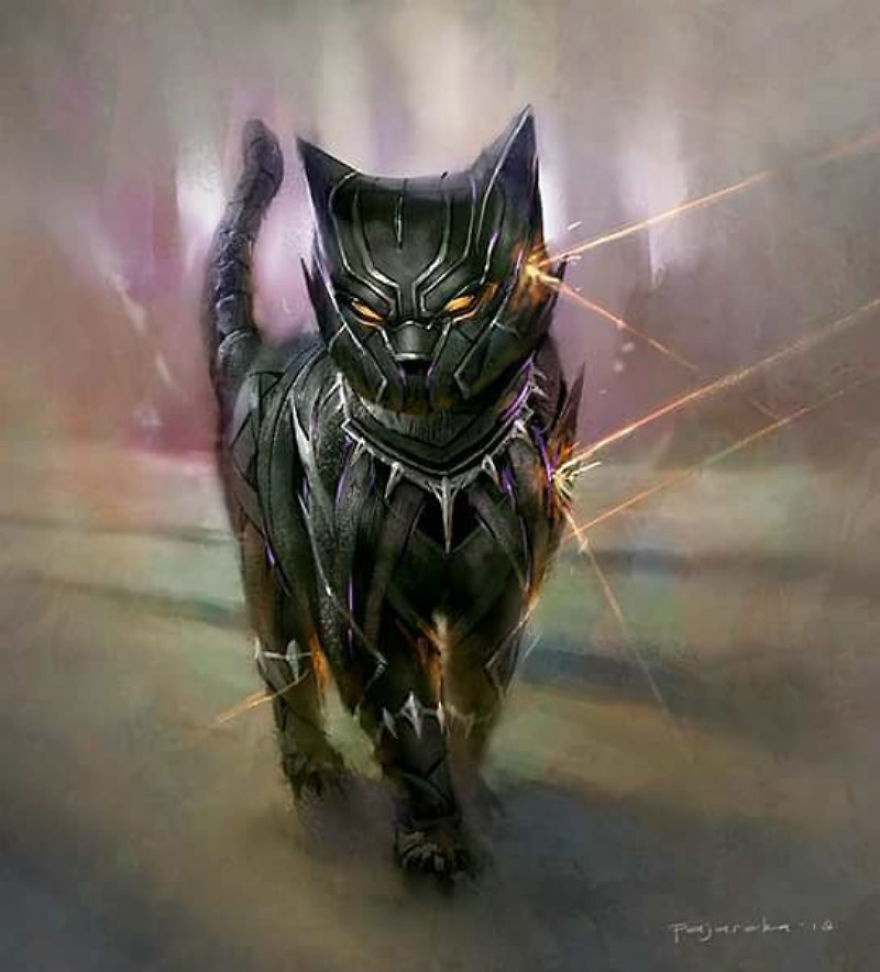 Catvengers: Cats Reimagined As Marvel And DC Superheroes By Fajareka Setiawan