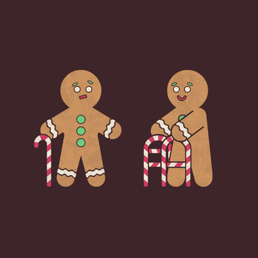 I Made Silly Christmas Illustrations To Spread Some Holiday Cheer