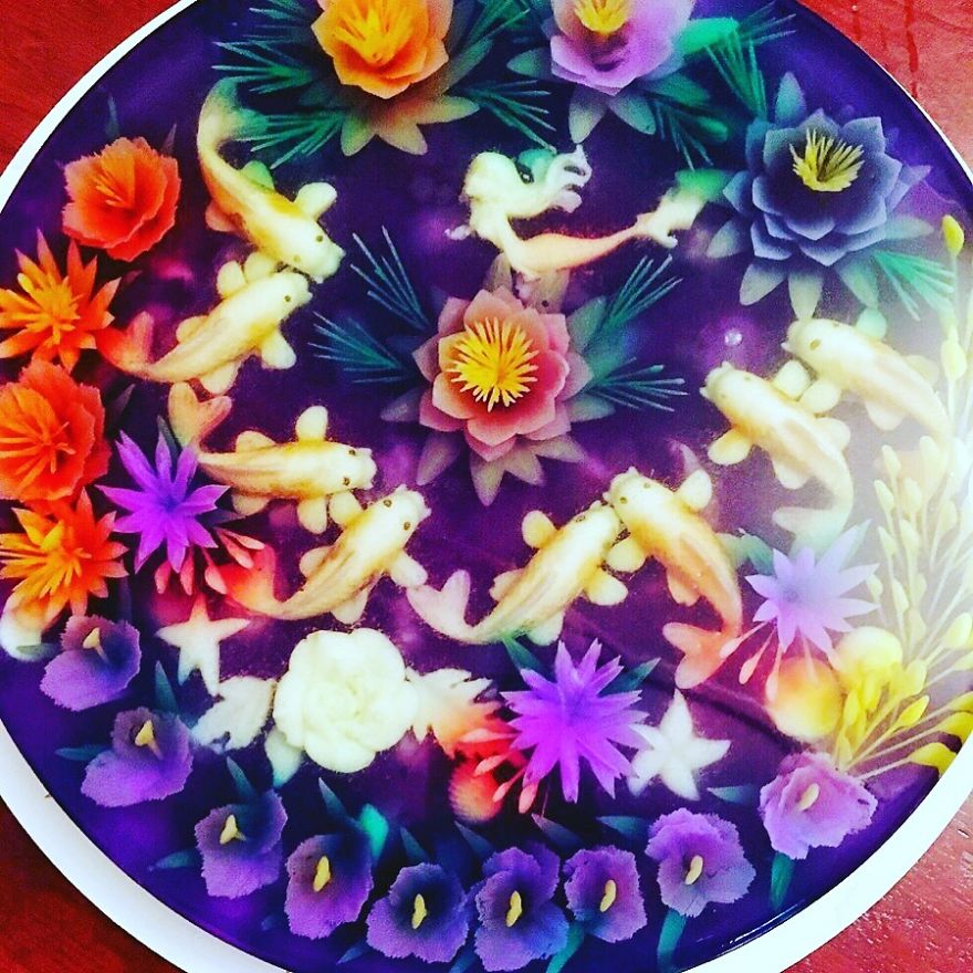 I Ventured Into 3 D Jelly Art After My Children Requested The Nicest Nut Free / Allergy Cake For Their Special Day.