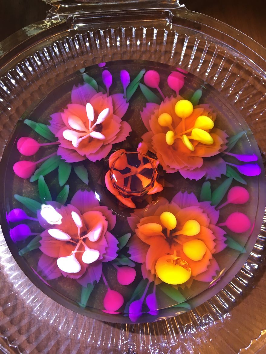 I Ventured Into 3 D Jelly Art After My Children Requested The Nicest Nut Free / Allergy Cake For Their Special Day.