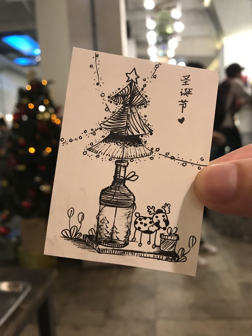 christmas tree drawings ideas