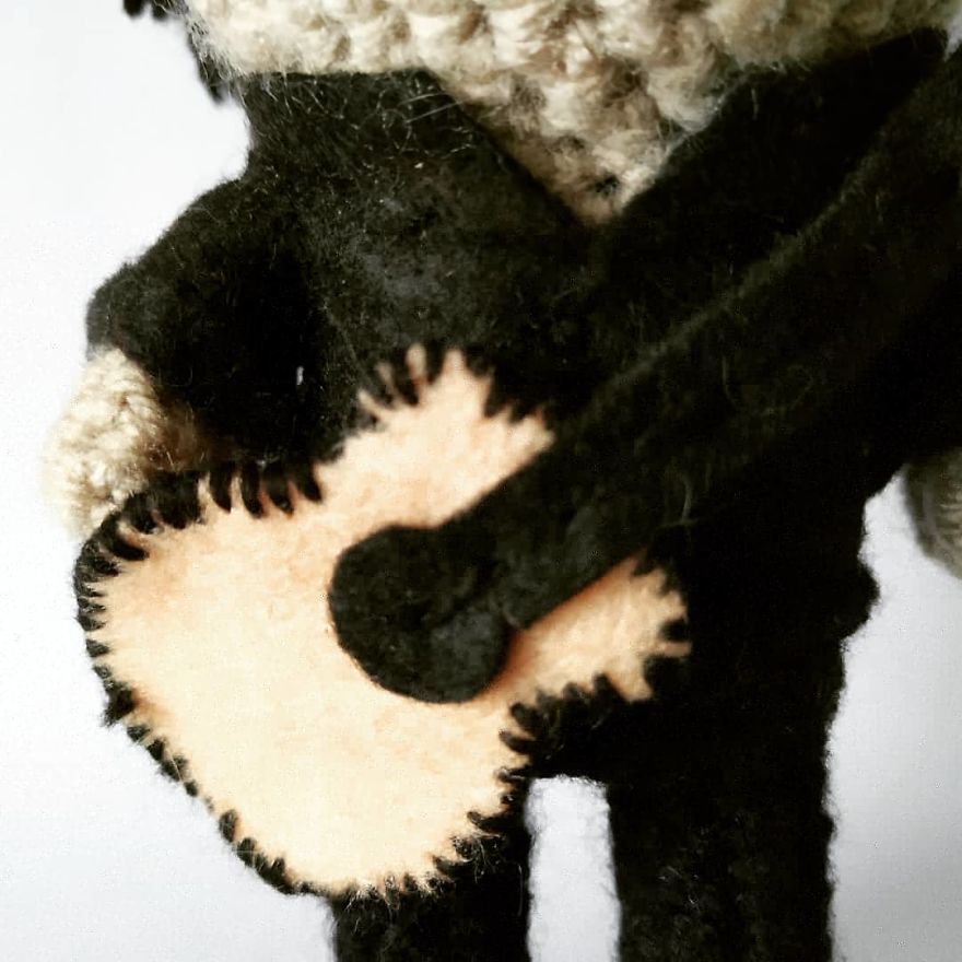 Crochet Freddie Mercury, David Bowie And Johnny Cash