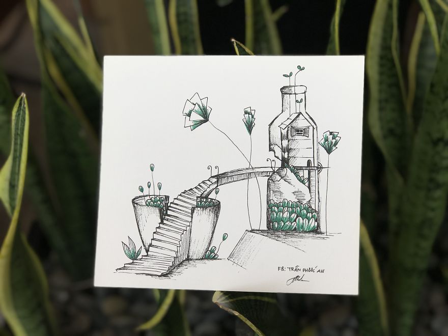 I Drew A Collection Of 9 Ideas About Mixing Plants And Home's Broken Things
