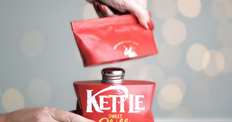 Kettle Chips Release 5 Limited Edition Crisp Pack Shaped Shakers With Their Seasoning For Christmas