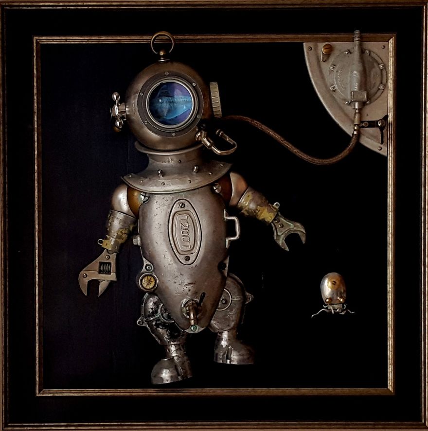 Steampunk Sculptures That I Create From Trash (New Pics)