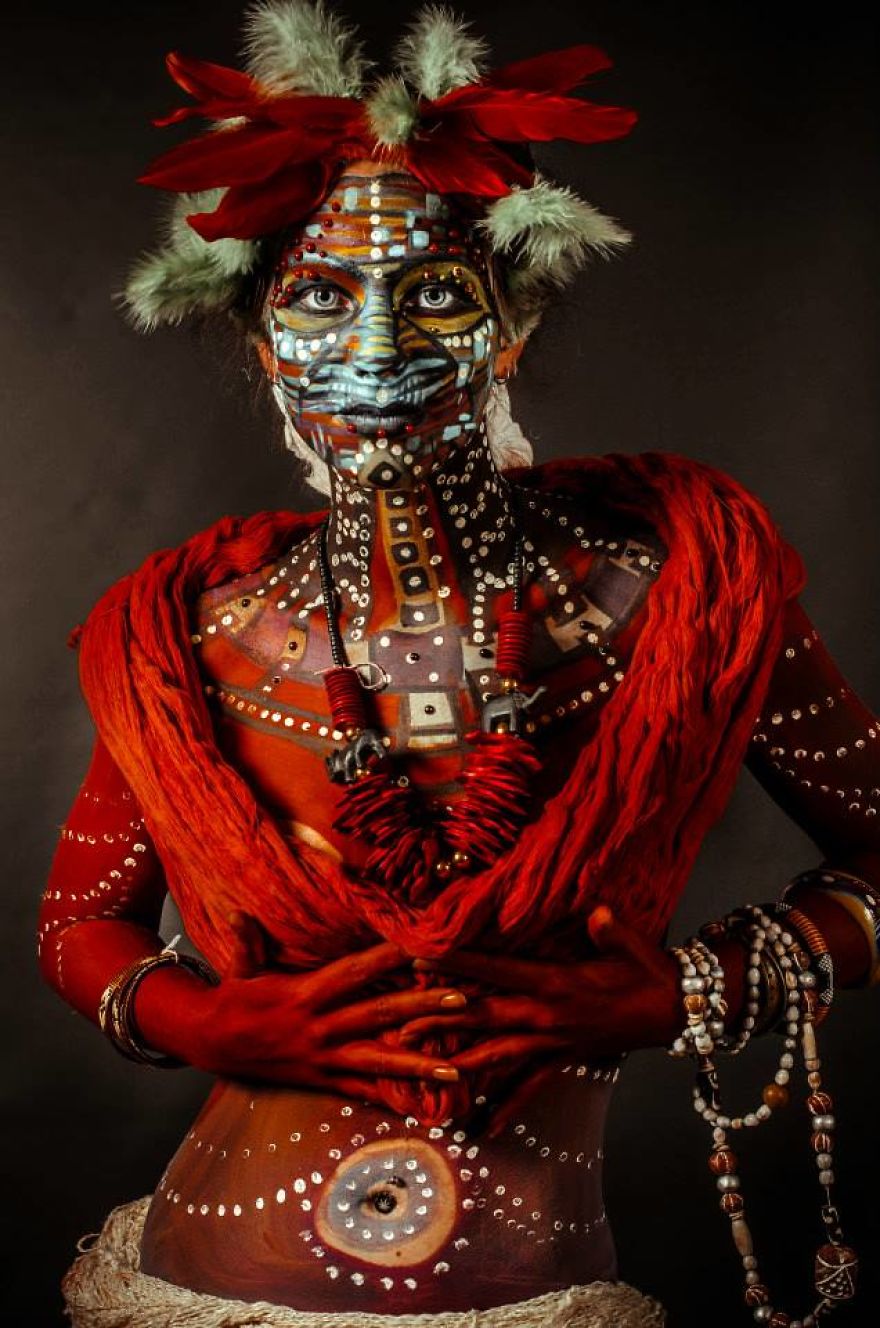 Other Species - Tribal Bodyart Series After Which Artist Dedicated Her Life To Bodypainting