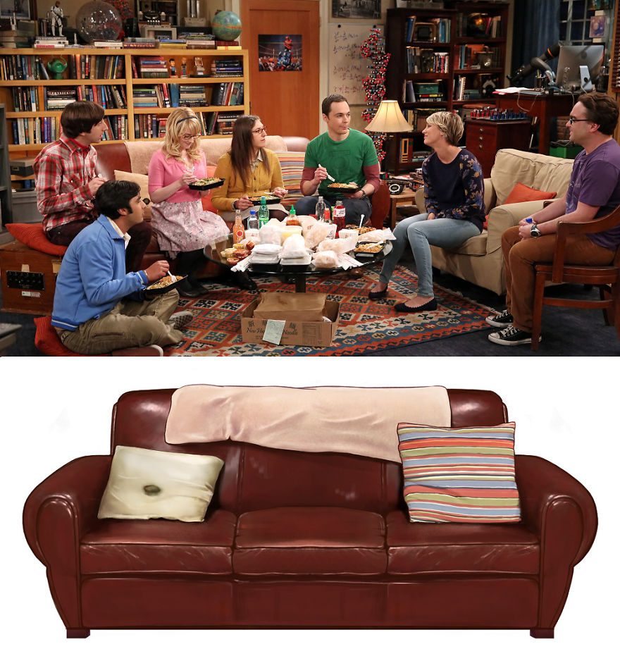 This Poster Compiles The Sofas From Your Favorite Tv Shows
