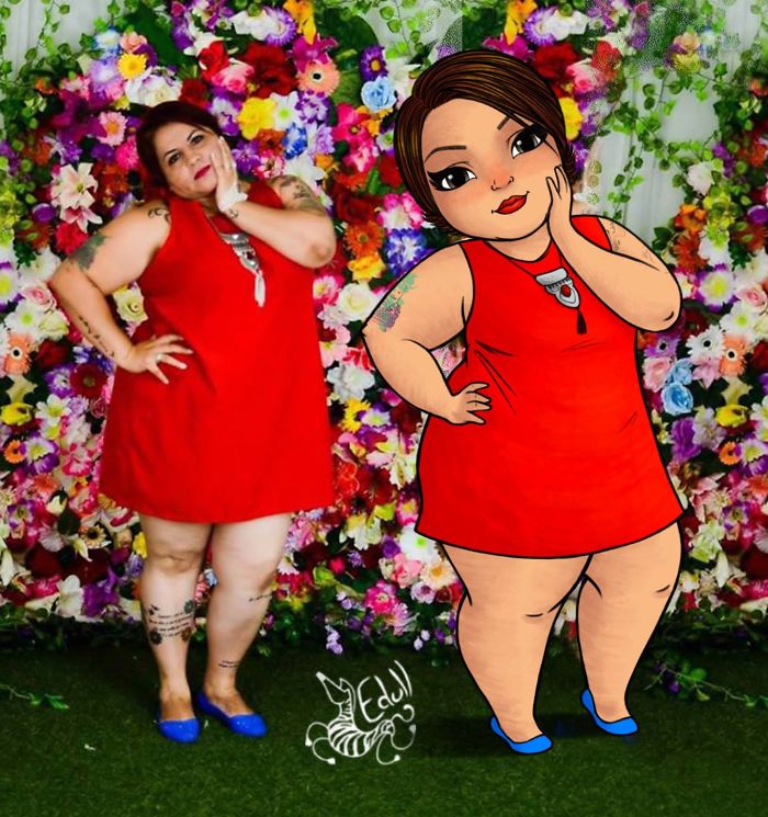 Tired Of Seeing The Prejudice Against Fat Women, The Artist Decided To Make Art To Show That They Are As Beautiful As The Thin