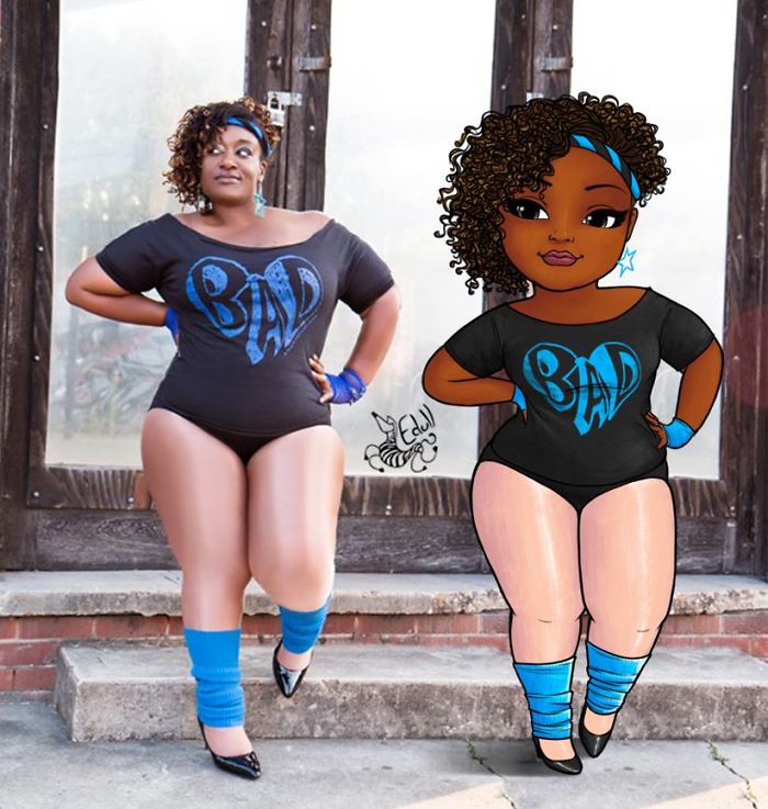Tired Of Seeing The Prejudice Against Fat Women, The Artist Decided To Make Art To Show That They Are As Beautiful As The Thin