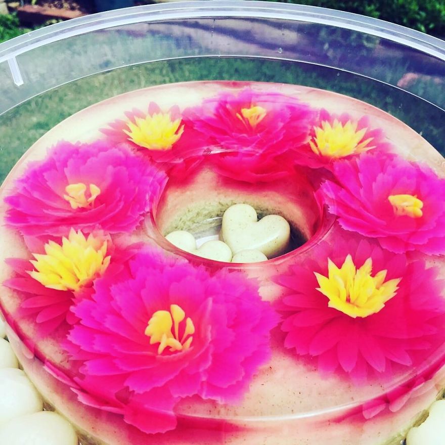 I Ventured Into 3 D Jelly Art After My Children Requested The Nicest Nut Free / Allergy Cake For Their Special Day.