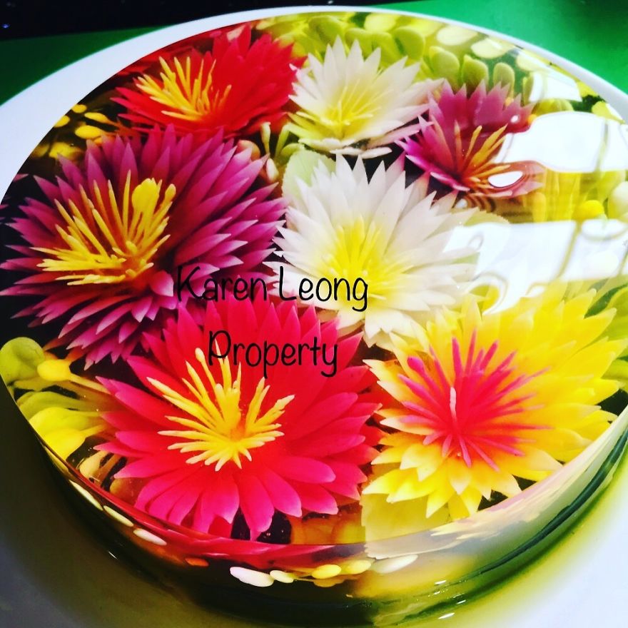 I Ventured Into 3 D Jelly Art After My Children Requested The Nicest Nut Free / Allergy Cake For Their Special Day.