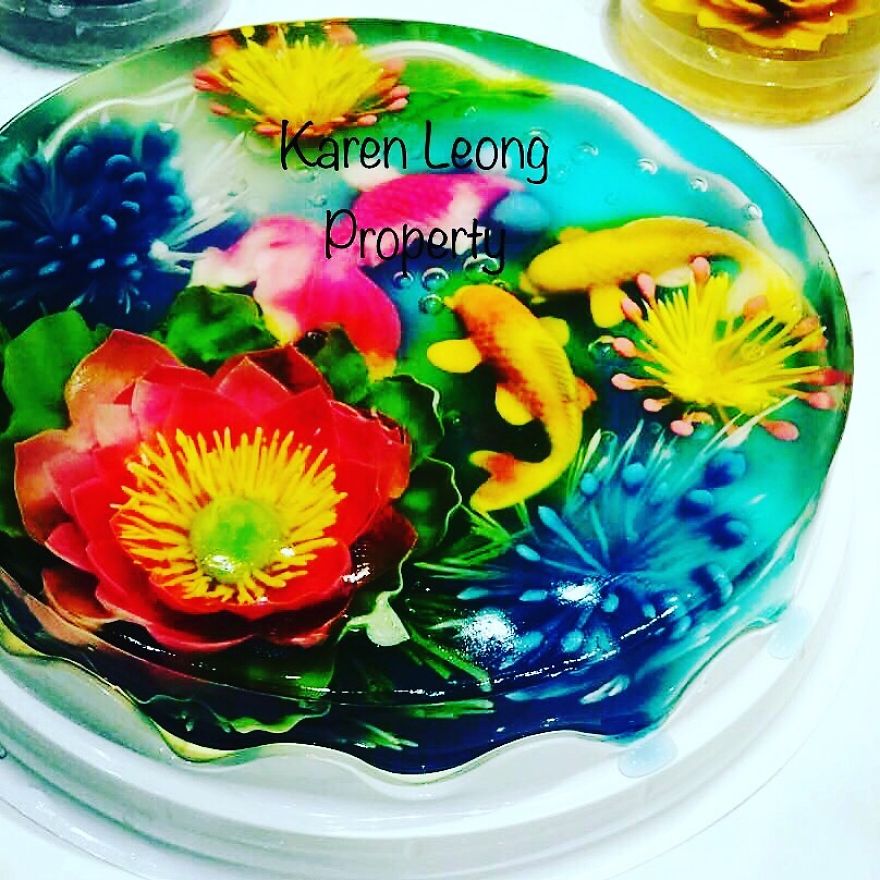 I Ventured Into 3 D Jelly Art After My Children Requested The Nicest Nut Free / Allergy Cake For Their Special Day.