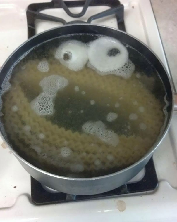 Was Cooking Pasta When Suddenly Cookie Monster