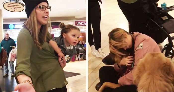‘Entitled’ Mom Asks If Her Child Can Pet Service Dogs, Can’t Take “No” For An Answer