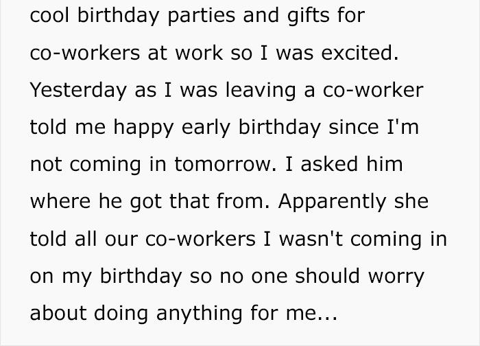 my birthday party story