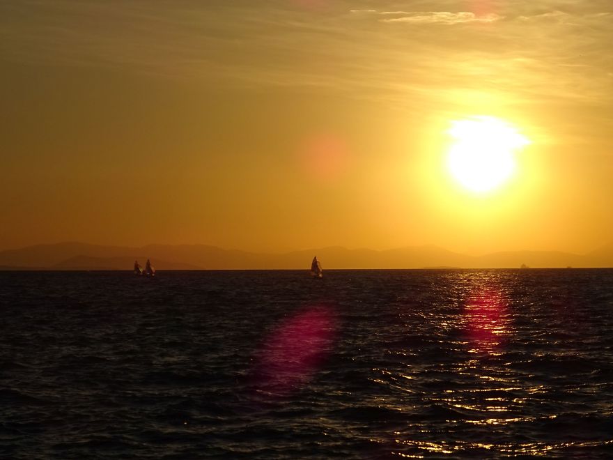 December Sunsets In Greece