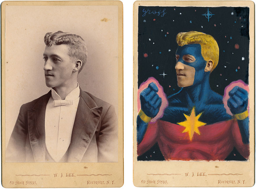 This Artist Turns Vintage Portraits Into Heroes Of Pop Culture