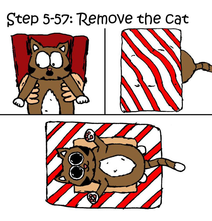"How To Wrap A Present When You Have A Cat" (8 Pics)
