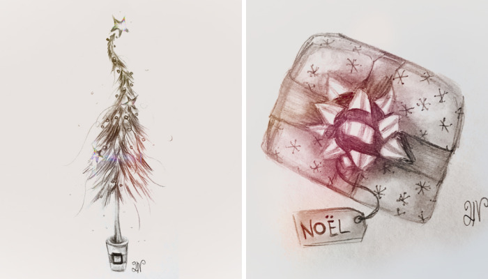 I Made Little Festive Sketches For Every Day In December Leading Up To The Yule Solstice