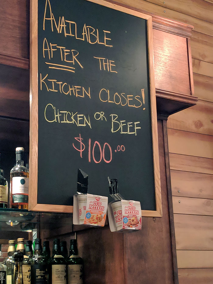 Sign At Some Random Bar