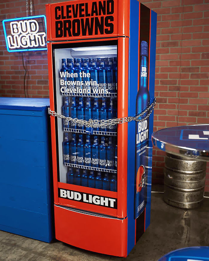 Bud Light Placing ‘Victory Fridges’ In Cleveland Bars, Free Beer For Everyone When Browns Win First Game Since 2016