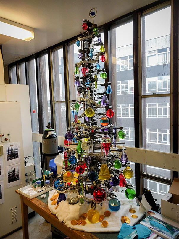 My Lab Has A New Christmas Tree...
