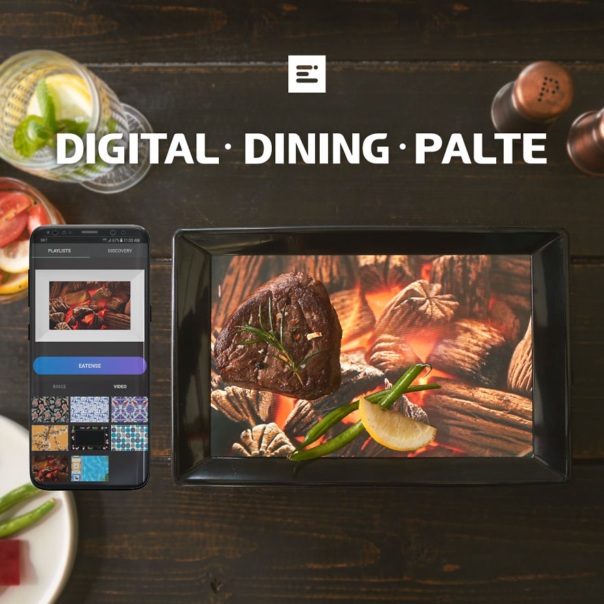 Eatense, The World’s First Digital Dining Plate With Built-In Display, Launches On Indiegogo