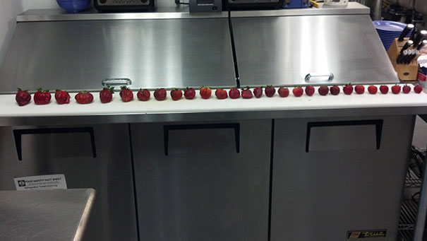 When I Get Bored At Work I Organize Strawberries By Size