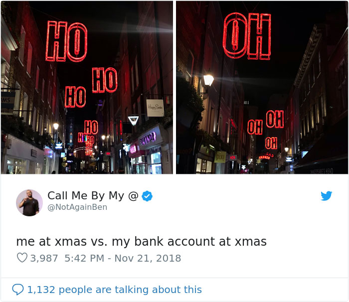 Yo en Navidad VS Mi cuenta bancaria en Navidad