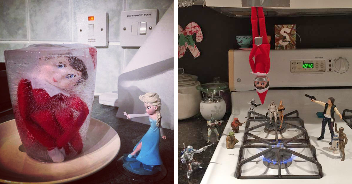 50 'Elf On The Shelf' Ideas That'll Make You Laugh Or At Least Admire  People's Creativity
