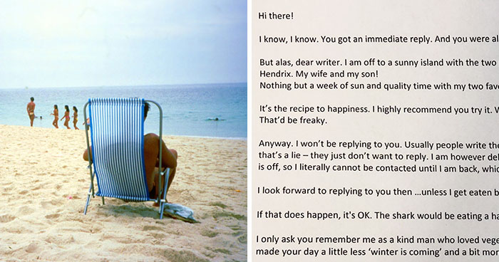 Guy Emails A Coworker Who’s On Vacation, Gets A Hilarious Auto-Response