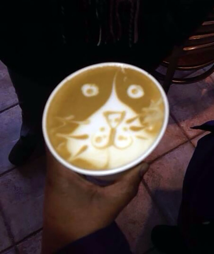 My Buddy Told Me That "Lattes Are For Pussies" As I Ordered One. Here Is How The Barista Interpreted What He Said