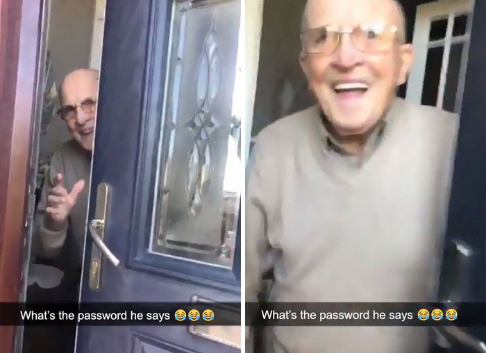 The Way This 87 Y/O Grandpa Reacts Every Time His Granddaughter Comes To Visit Him Goes Viral