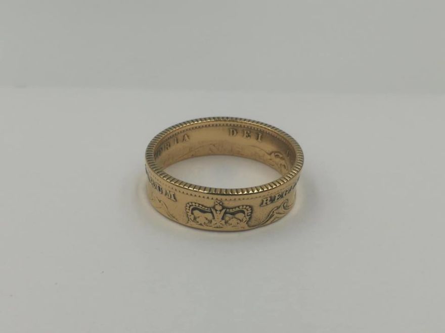 I Made A Gold Coin Ring.