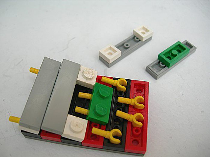Slanted LEGO Wall