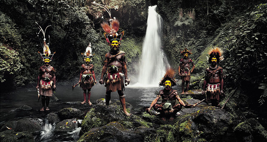 Huli Wigmen, Ambua Falls, Tari Valley, Papua New Guinea