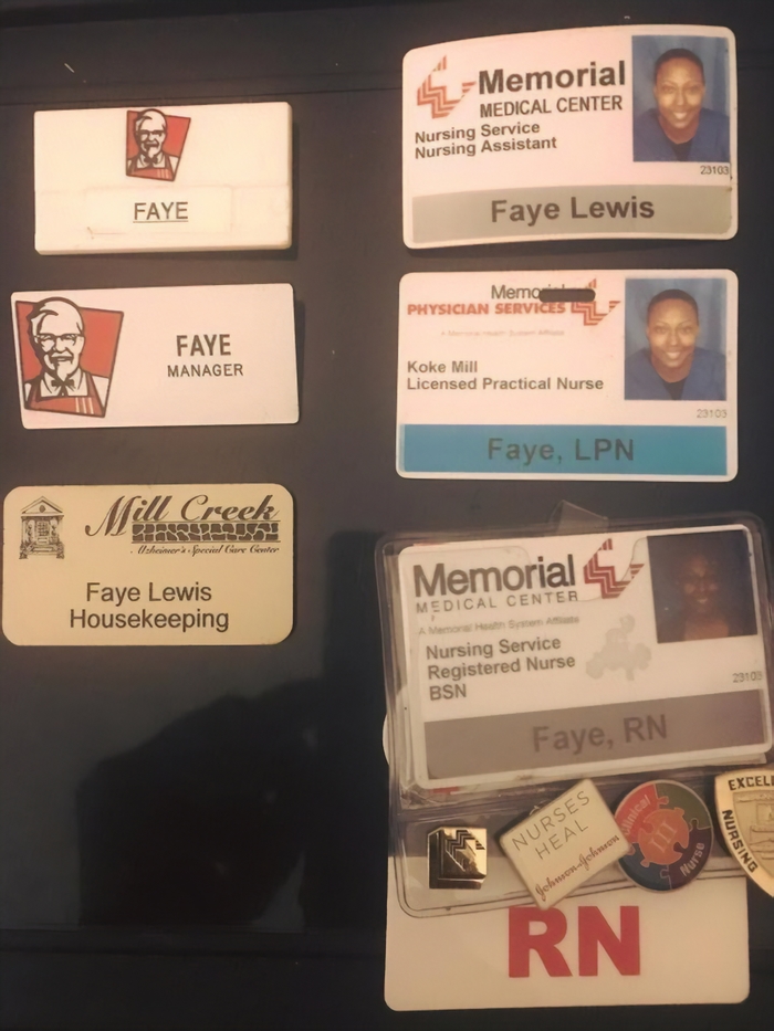This Single Mom Shared All Her Work Badges And Their Evolution Is Inspiring