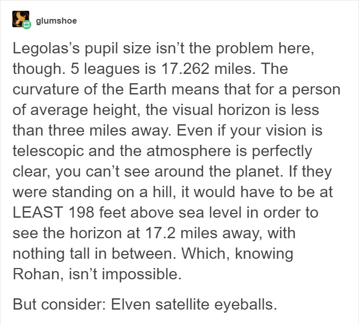 Tumblr User Explains Why Elves' Eyes In Lord Of The Rings Shouldn't Look The Way They Do