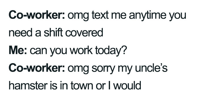 Meme about asking your coworker a favour 