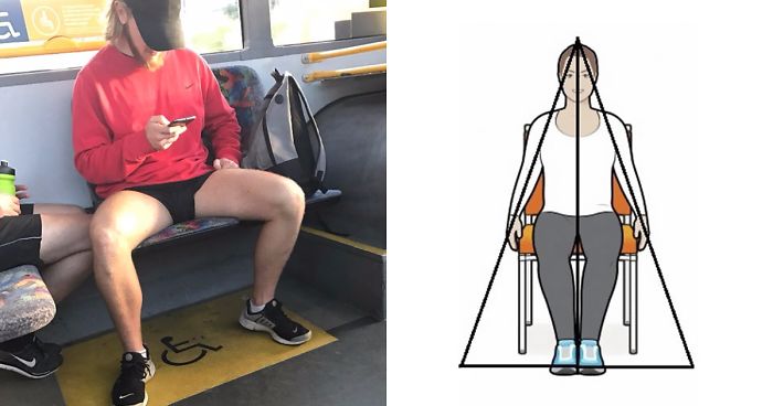 Guy Calls Out Anti-Manspreading Campaigns For Being Hypocritical