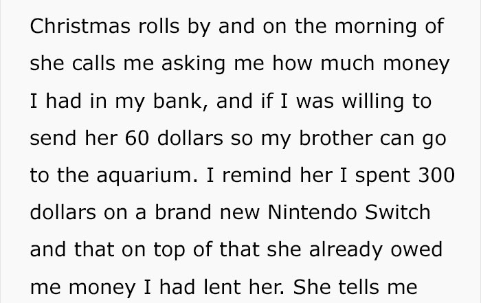 This Guy Bought A $300 Gift For His Brother, But His Mother Brushed It Off As A Gift From Santa And Asked For More Money