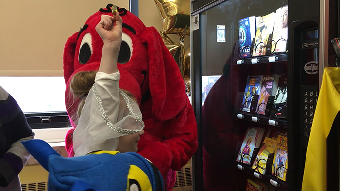This School Came Up With The Idea Of A Book Vending Machine And Kids Are Loving It