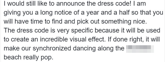 Bride Asks Guests To Dress Based On Their Weight, Completely Loses It When Someone Shames Her On Reddit