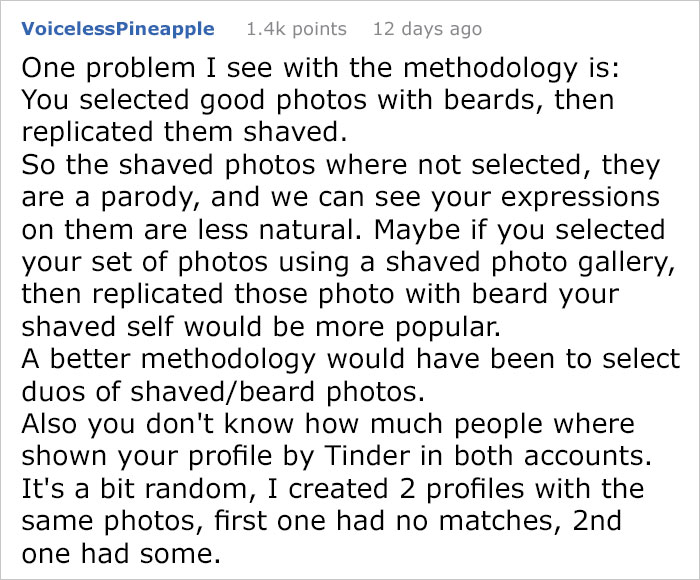 Friends Told This Guy He'd Attract More Women If He Shaved His Beard So He A/B Tested It On Tinder